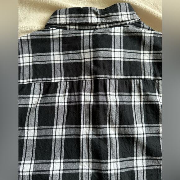Sovereign Code Los Angeles Black and White Plaid Button Up Hollister Men’s Small - Picture 8 of 9